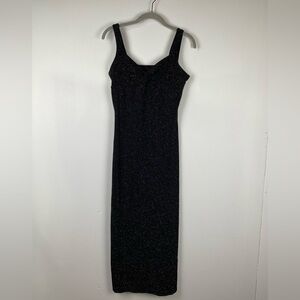Vintage La Belle Fashions Y2K Sparkle Dot Maxi Dress, vintage Size L